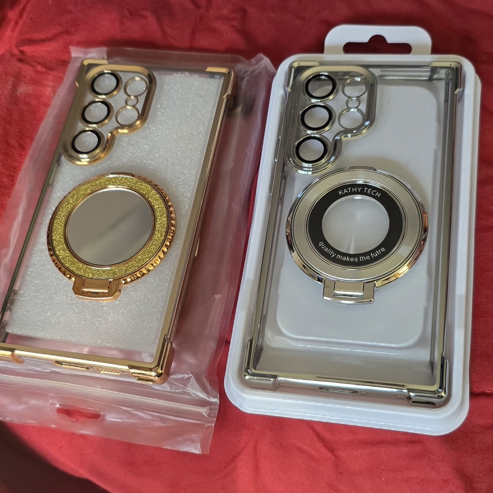 Gold and Silver Phone Case